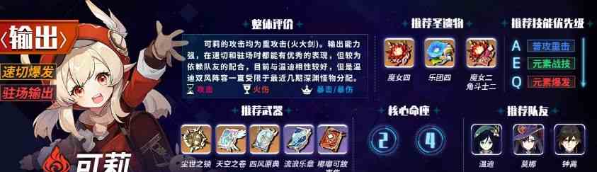 原神1.6主c排行榜 1.6版本主c角色強(qiáng)度排名